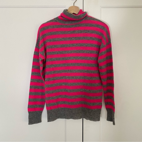 Jumper 1234 - Stripe Cashmere Turtleneck Pullover - Picture 4 of 8